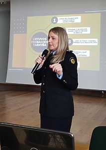 Karolina Banevičiūtė, a senior specialist at the Lithuanian Probation Service